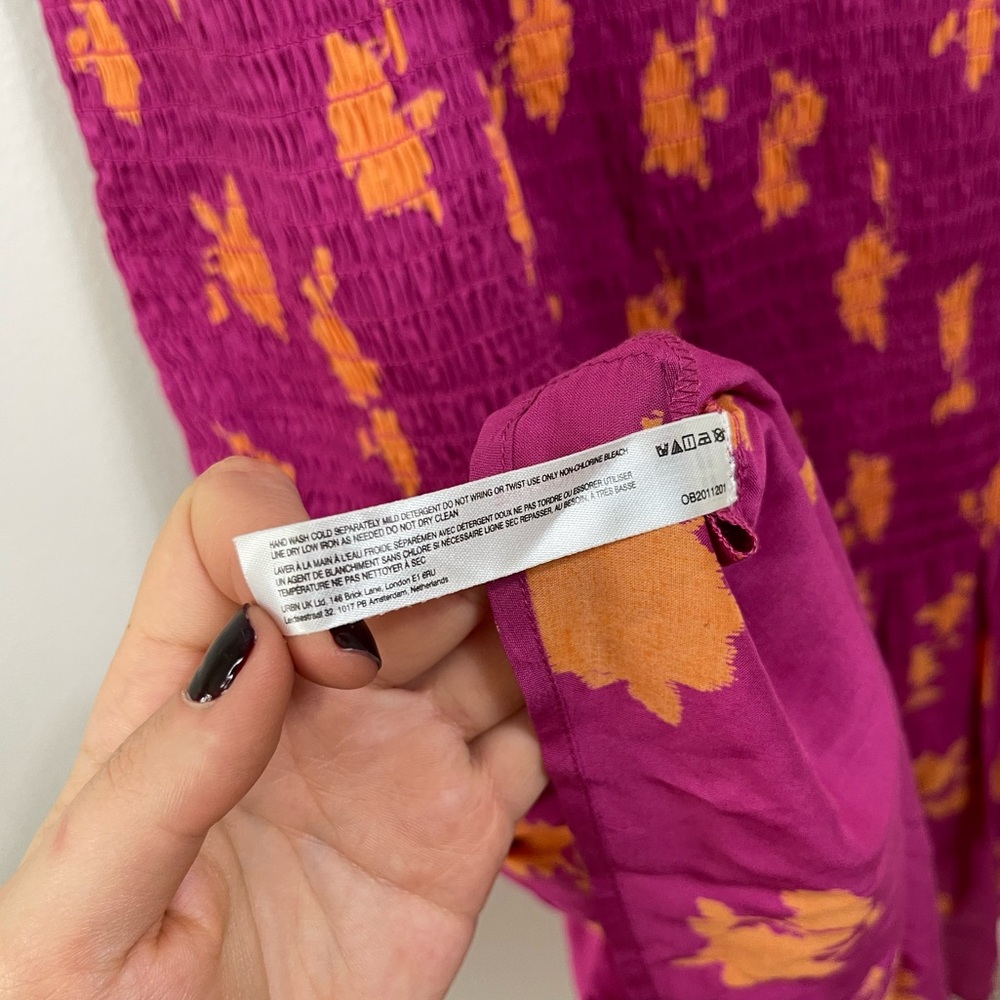 CELANDINE OFF-THE-SHOULDER SMOCKED
MIDI DRESS, Size XL NWT - Picture 14 of 15